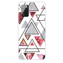 Луксозен силиконов калъф / гръб / TPU Marble за Samsung A02s