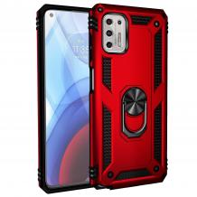 Силиконов гръб Spigen case със стойка и магнитно захващане за Huawei P40 Pro – червен кейс