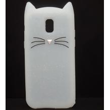 Котешки ушички / бял с брокат