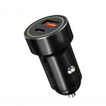 Зарядно устройство за кола адаптер XO CC32 QC 3.0 20W с USB и Type C изход 12V / 24V