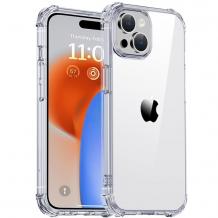 Удароустойчив силиконов калъф / кейс / TPU Anti Shock за iPhone 15 Pro - прозрачен