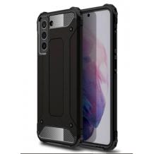 Силиконов гръб TPU кейс Spigen Hybrid с твърда част за Samsung S21 FE - черен